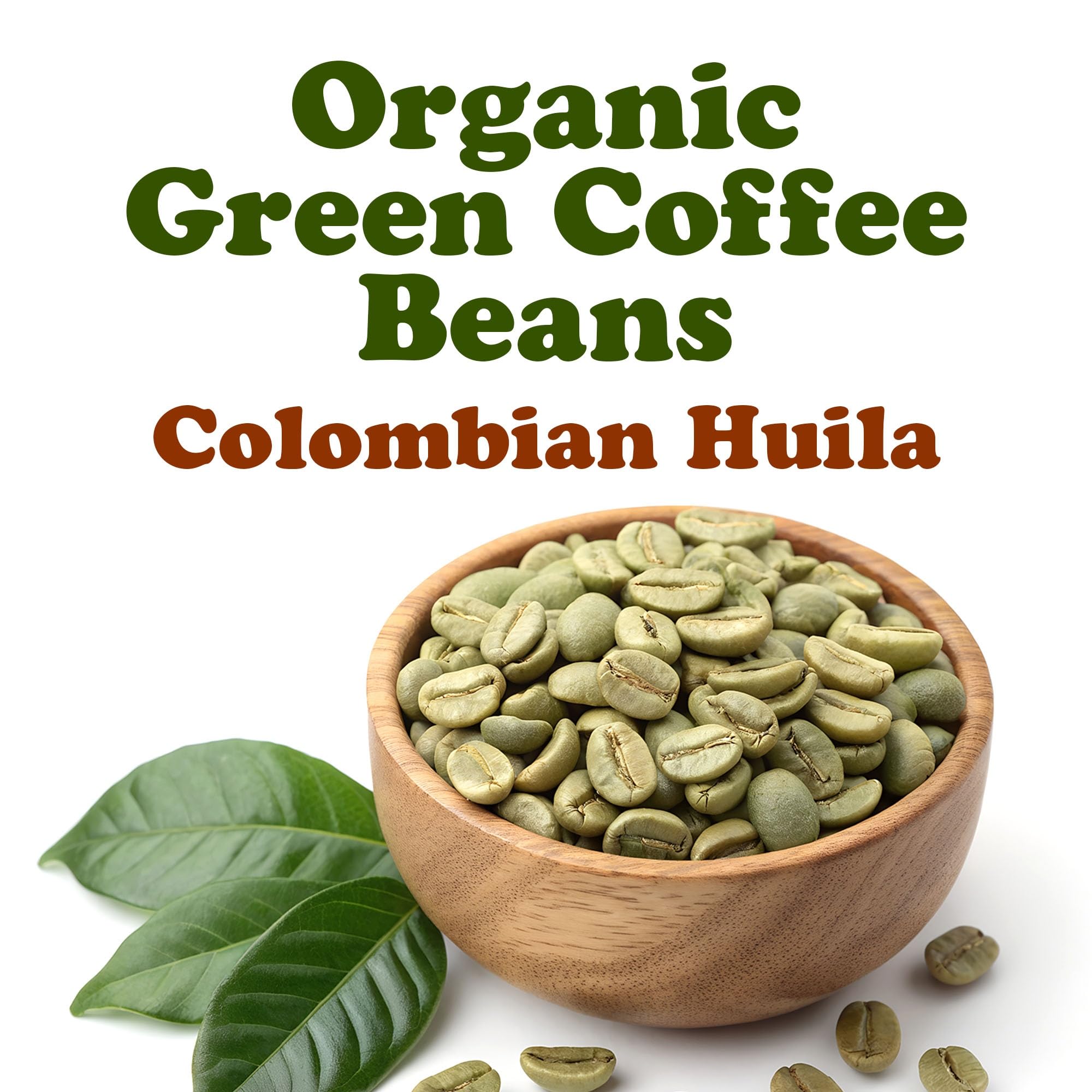 Food to Live Organic Colombian Huila Arabica Green Coffee Beans, 12 Ounces - Whole, Unroasted, Washed Bean. Single Origin. Fresh Crop. No-GMO, Vegan