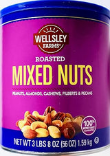 Wellsley Farms Mixed Nuts Roasted Net Wt 56 Oz