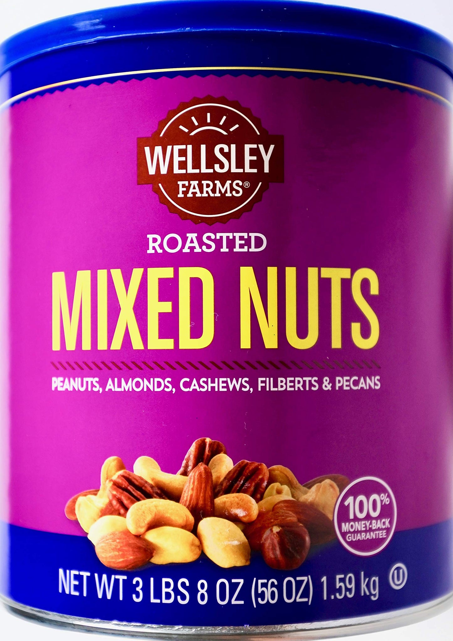 Wellsley Farms Mixed Nuts Roasted Net Wt 56 Oz