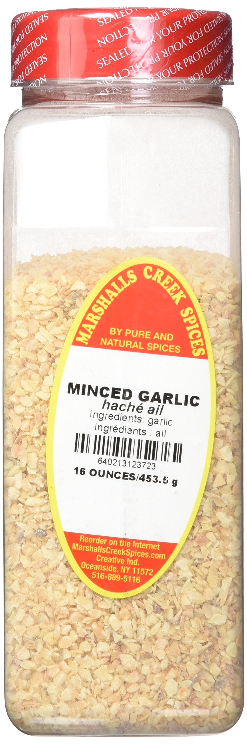 Marshall’s Creek Spices Seasoning, Minced Garlic, XL Size, 16 Ounce