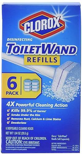 Clorox Disinfecting Toilet Wand Refill Heads 6 ea (Pack of 8)