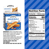 Nonni's Originali Classic Almond Biscotti Cookies - Individually Wrapped Italian Coffee Snack, Crunchy Twice-Baked, 80 Cal Each, 17.25 oz Carton, 4