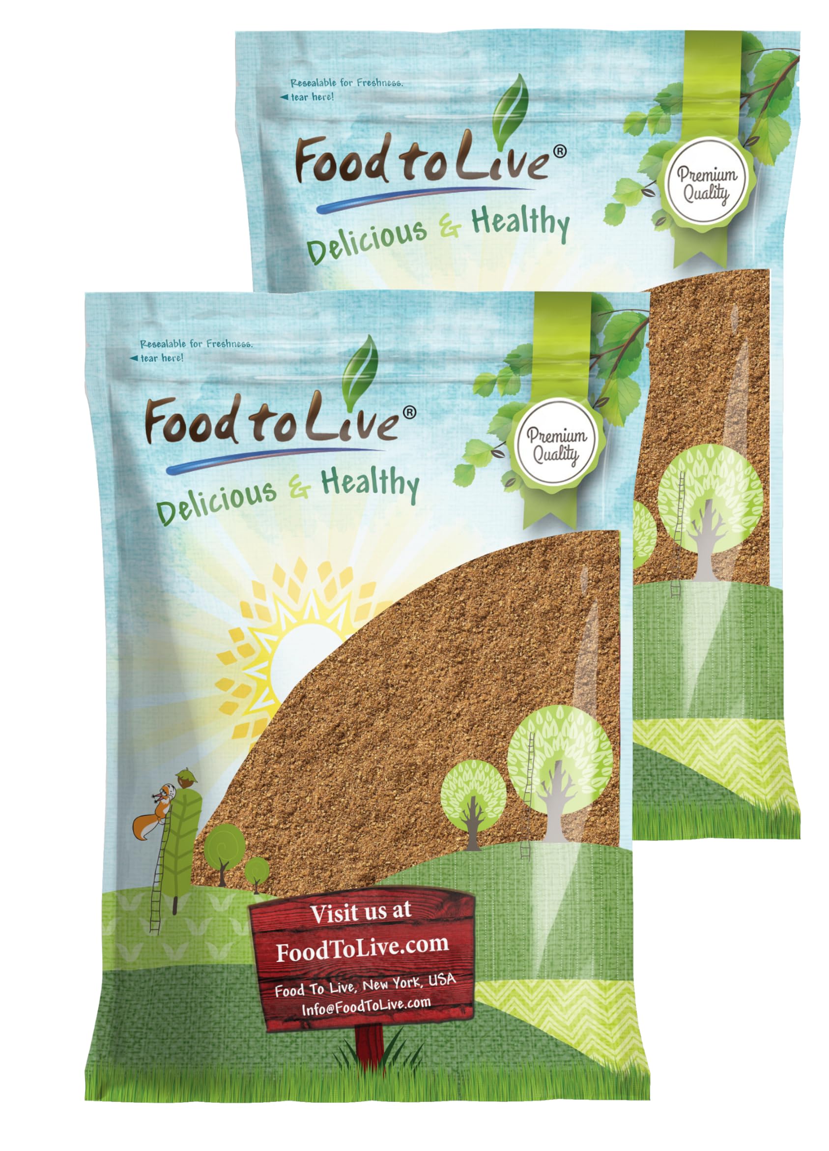 Food to Live Organic Coriander Powder, 12 Pounds - Freshly Ground, Pure, Natural Spice for Cooking, Baking and Seasoning, Non-GMO, Vegan, Kosher, Bulk