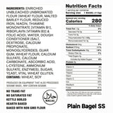 Elie's 10 Blueberry, 10 Plain 10 Cinnamon raisin and 10 Sesame Bagels- 40 total individually wrapped Extended shelf life Bagels