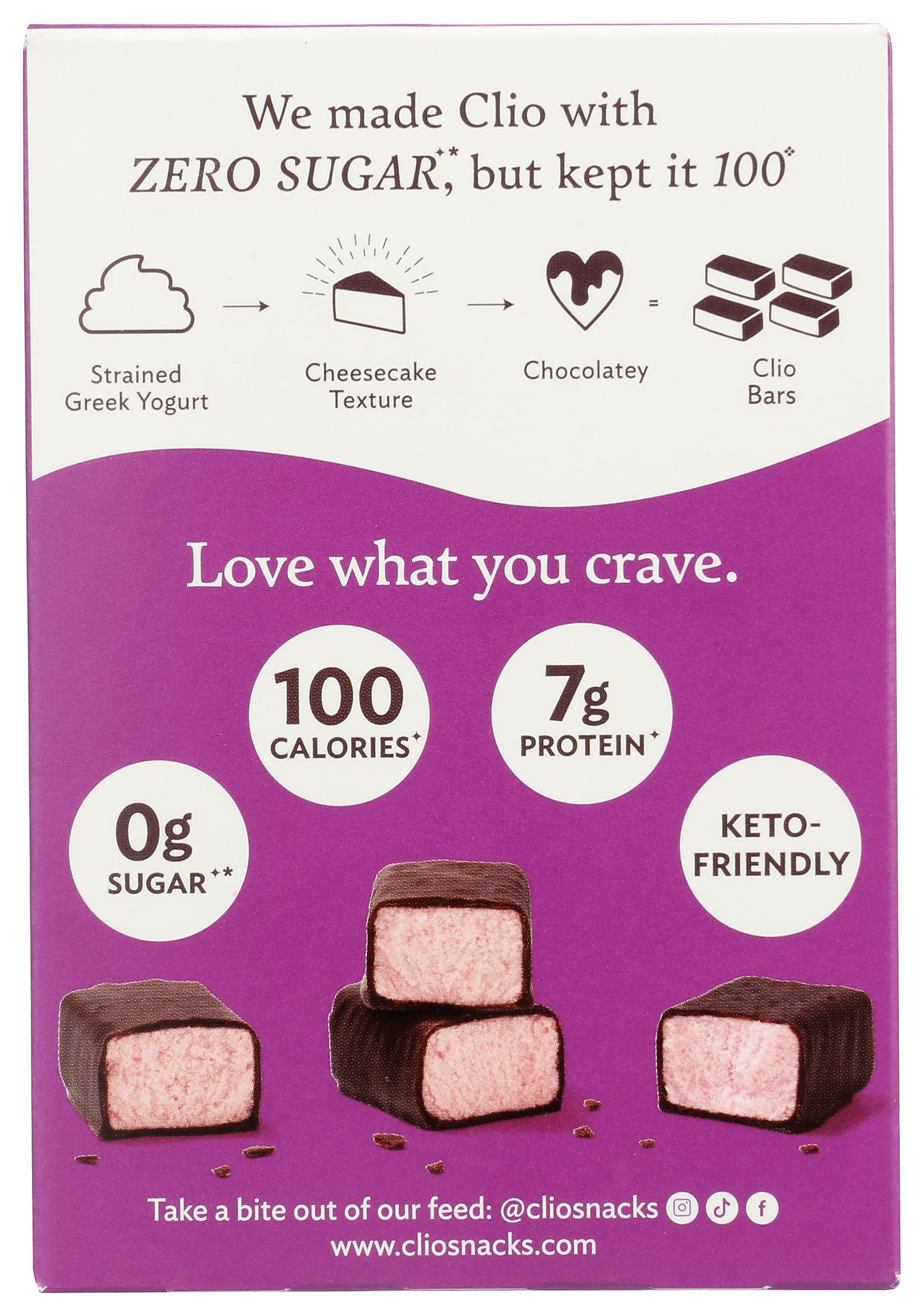 Clio Zero Sugar Mixed Berry Yogurt Bars 4 Count, 5.93 OZ