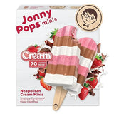JonnyPops Neapolitan Cream Minis Frozen Pops 6ct