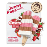 JonnyPops Neapolitan Cream Minis Frozen Pops 6ct