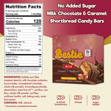 ChocZero Milk Chocolate Caramel & Shortbread Candy Bars - No Added Sugar, High Fiber, Gluten Free, Keto Friendly Bestie Bars (8 Count Box)