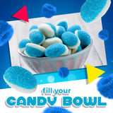 Blue Raspberry Puffs Gummy Candy | 1 Pound Bag | Blue Candy for Baby Shower Favors & Gender Reveal Parties | Fluffy Gummies for Goodie Bags & Cake