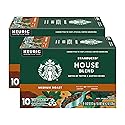 Starbucks House Blend Coffee K-Cup Pods, Medium Roast Arabica Coffee, 10 Count (Pack of 2 Boxes)
