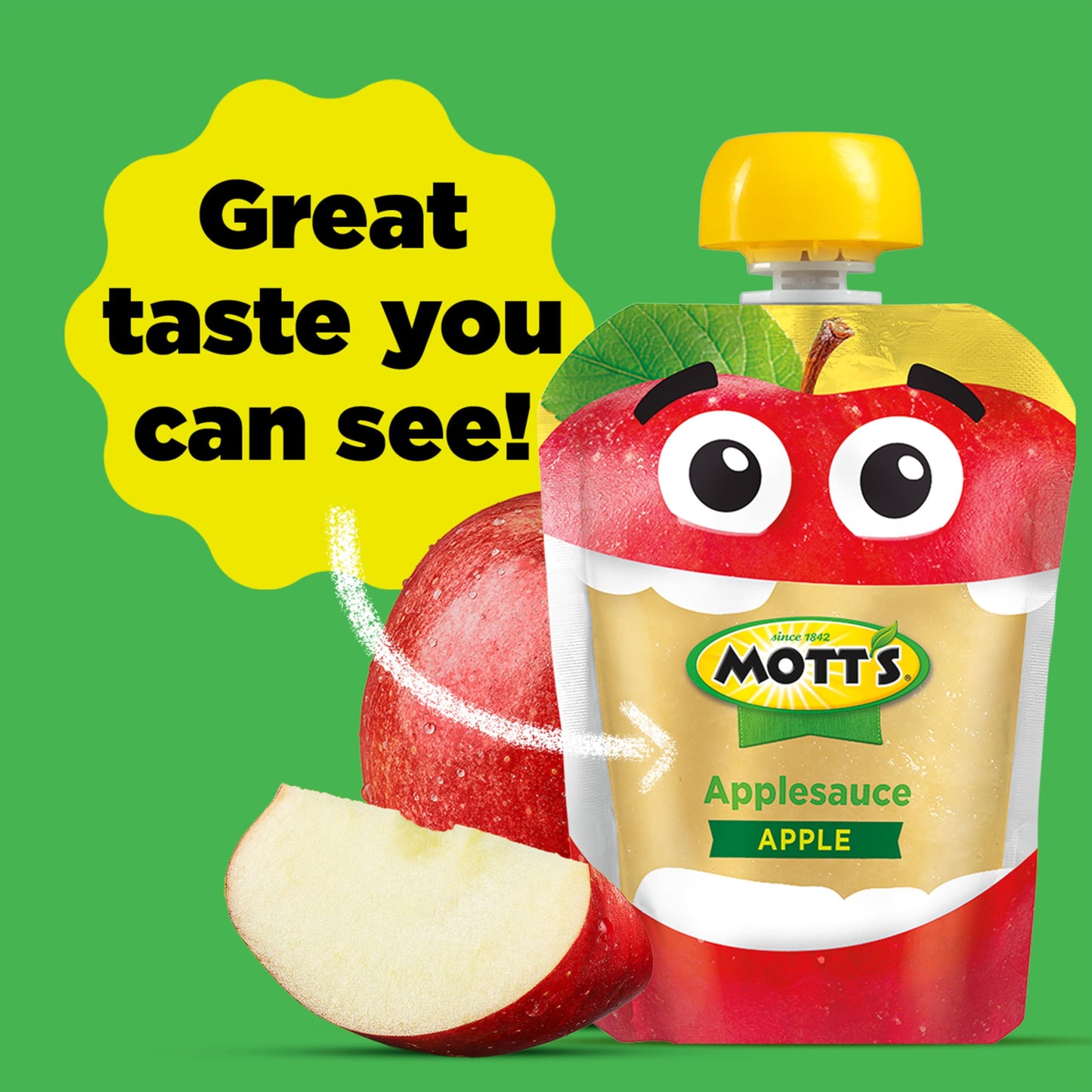 Mott's Original Applesauce, 3.2 oz clear pouches, 12 count