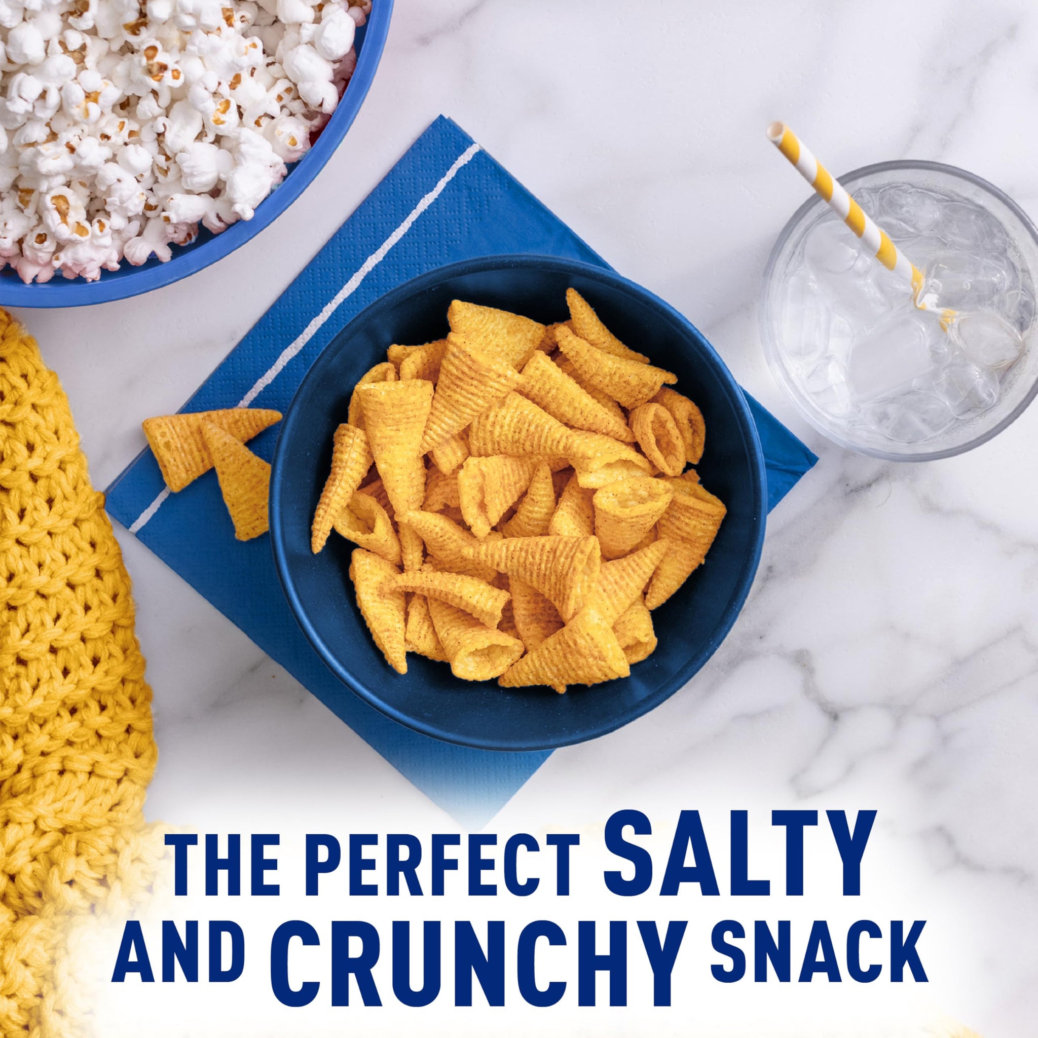 Bugles Salt and Vinegar Crispy Corn Snacks, 7.5 oz