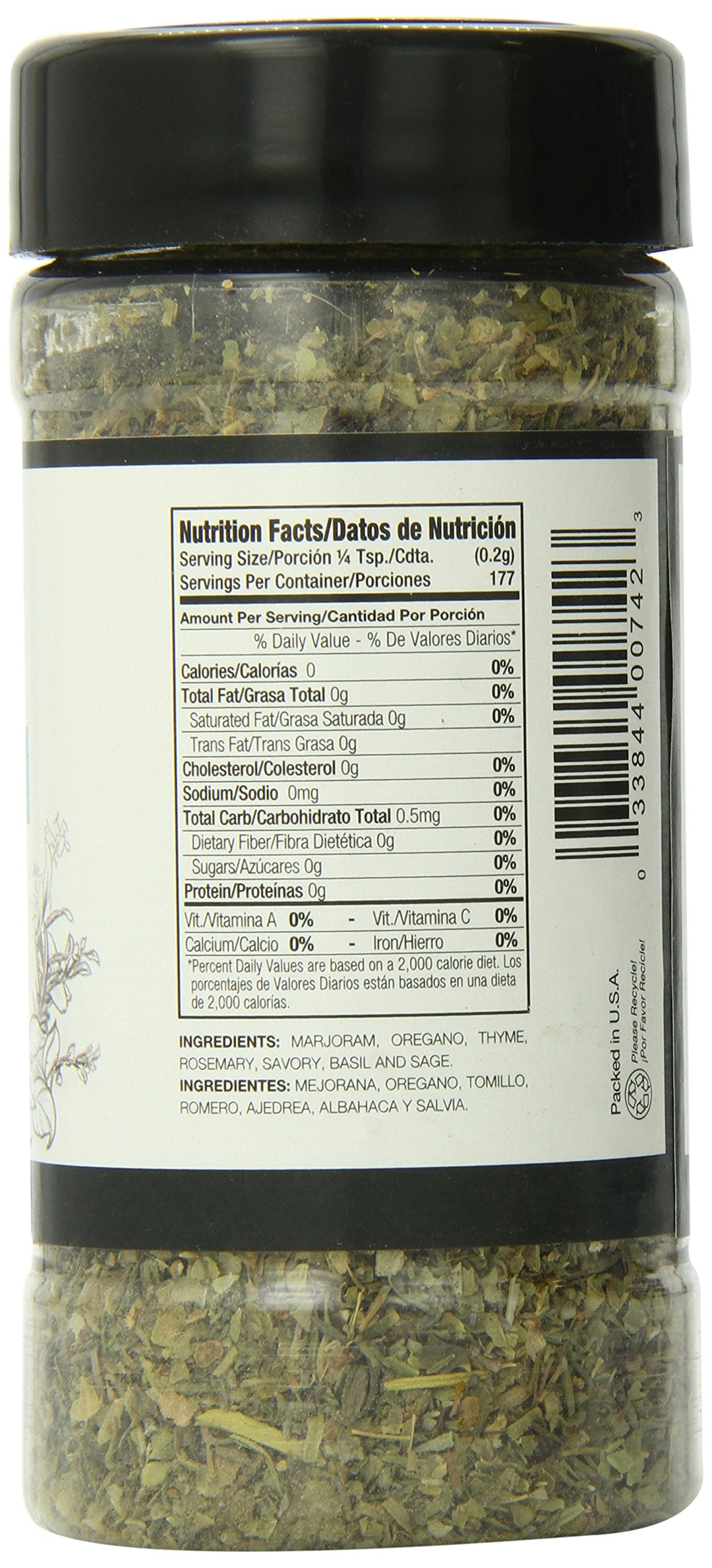 Badia Italian Seasoning, 1.2500-ounces (Pack of6)