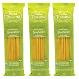 Pasta Toscana Italian Organic Pasta | Organic Tuscan Wheat | Italian Organic Durum Wheat Semolina, 16 oz (Pack of 3, Spaghetti)