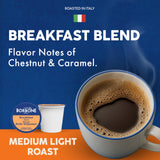 Caffè Borbone Breakfast Blend Coffee (60 Count) - Medium Light Roast, 100% Arabica, Roasted in Naples with Notes of Chestnut and Caramel - Single