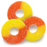 Albanese Passionate Peach Orange-Yellow Gummi Rings, 4.5-Pound Bags (Pack of 2)