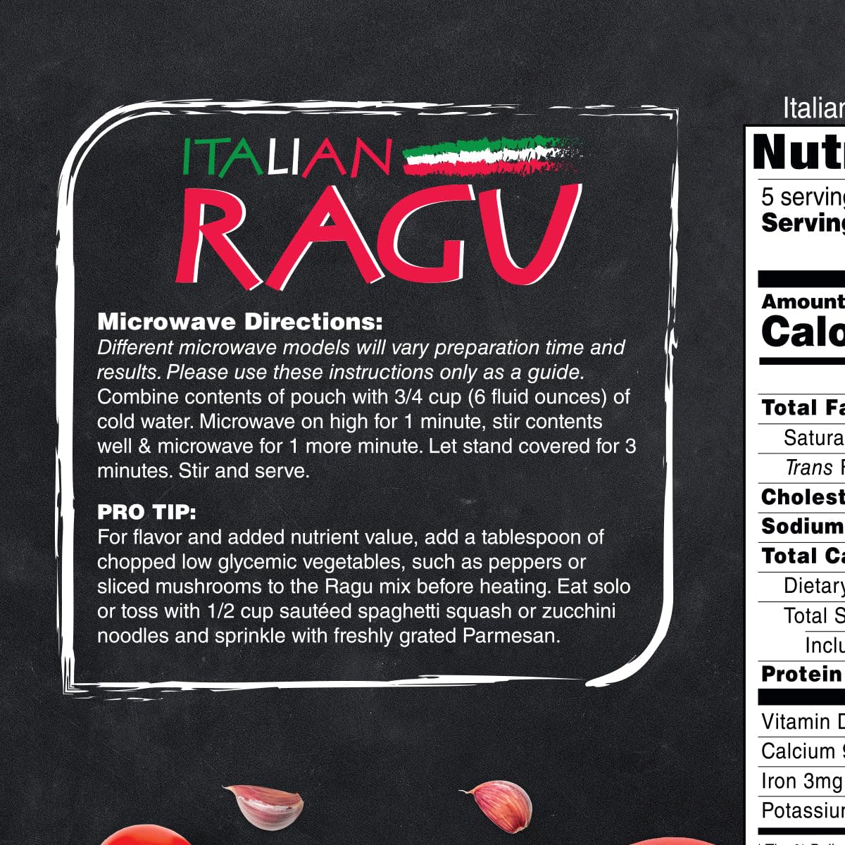 Inspire Italian Ragu - 13g Instant Hot Protein Meal by Bariatric Eating (5 Packets)