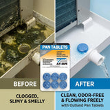 AC-Safe Air Conditioner Pan Cleaner Tablets - 6 Ct - Drain Pan for HVAC Drain Line - Condensate Line Maintenance Tablets - Unit Care Solution