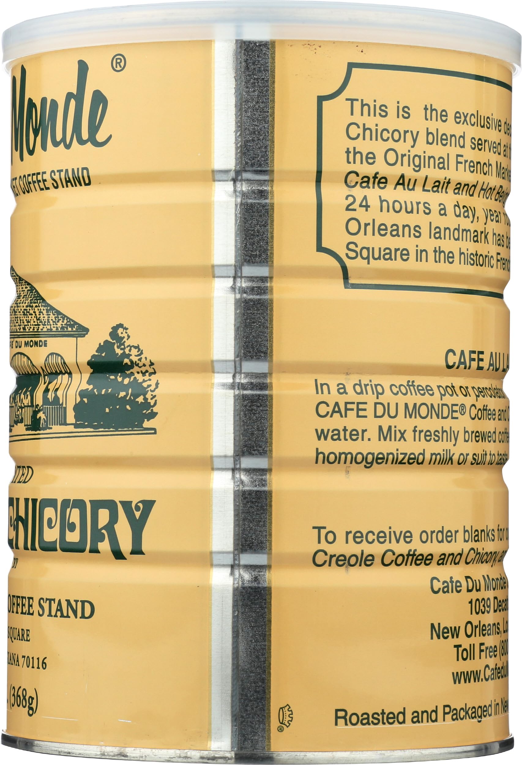 Cafe Du Monde Coffee and Chicory Decaffeinated, 13 Ounce