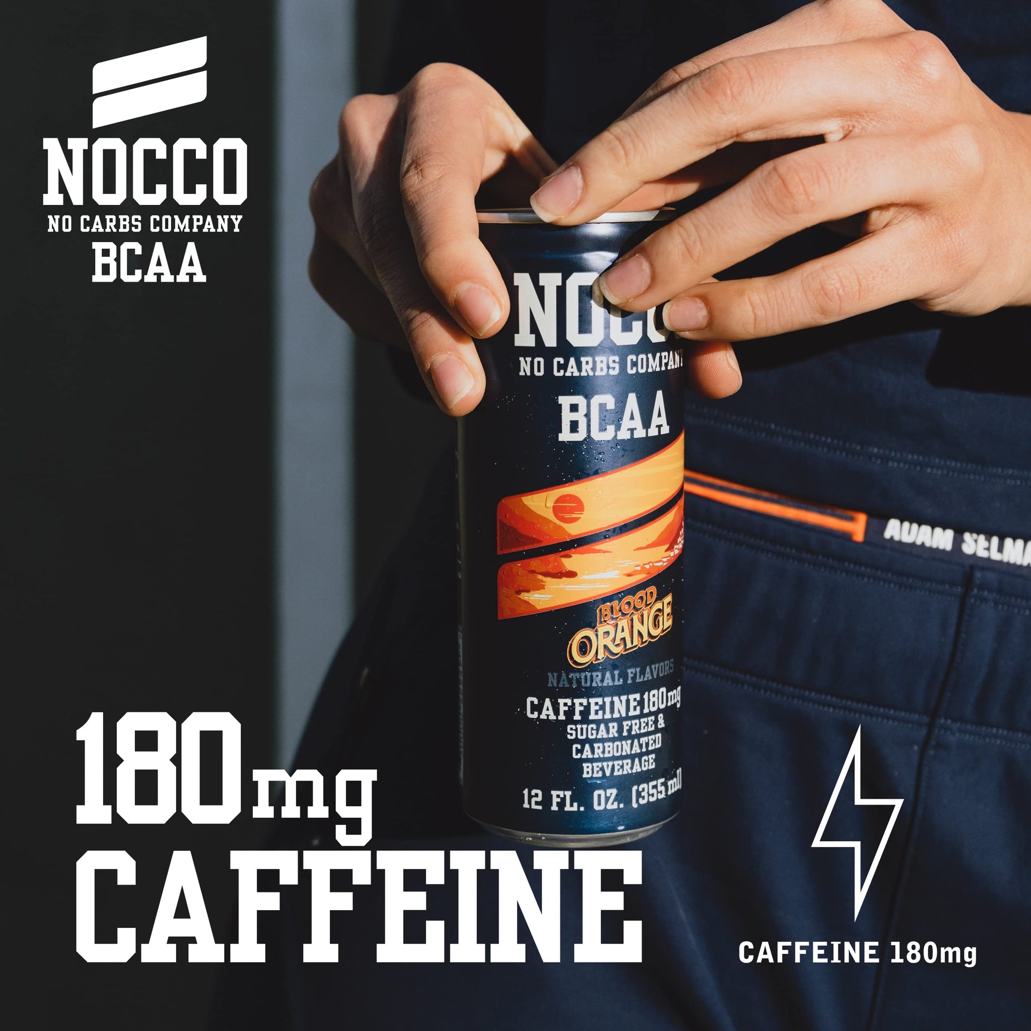 NOCCO Zero Sugar Energy Drink, Variety Pack - 12 Fl Oz (12-Pack) - 180 mg Caffeine, Sugar-Free, BCAAs - Branched Chain Amino Acids, Carbonated, Low