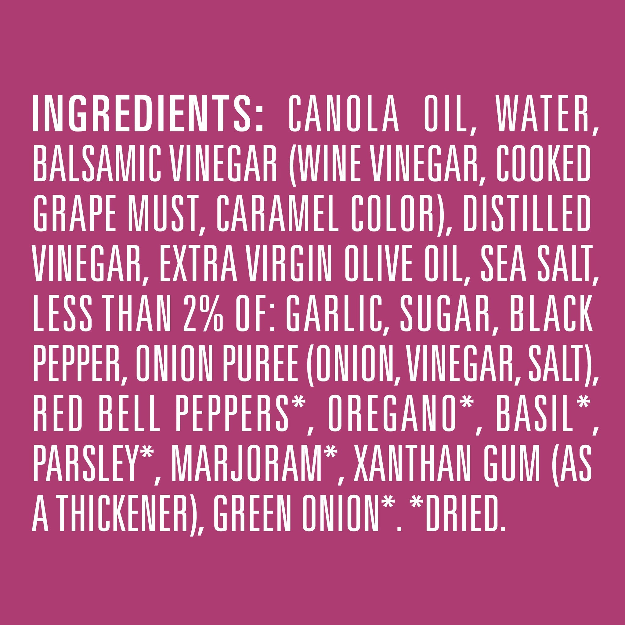 Newman's Own Dressing, Balsamic Vinaigrette, 16 Fl Oz