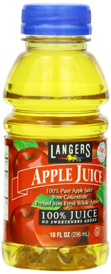 Langers 100% Juice, Apple, 10 Fl Oz (Pack of 12)