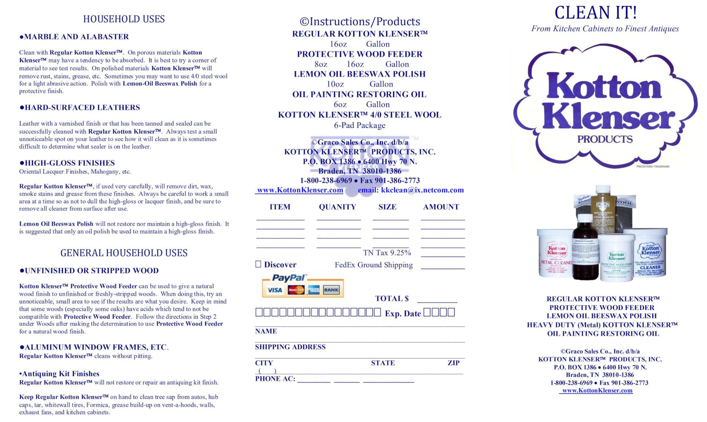 Kotton Klenser Wood Restoration Cleaner 1 Gallon