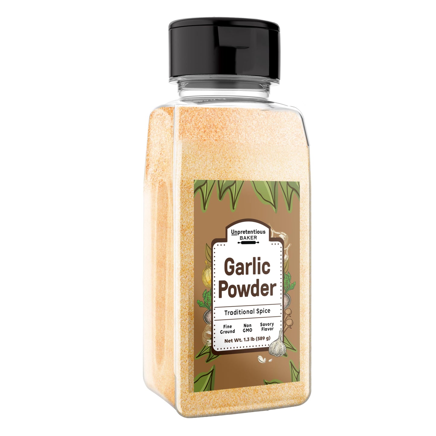 Unpretentious Garlic Powder, 4 Cups, Pure & Natural, Fine Ground, Non-GMO & Gluten-Free (20.8 Ounce)