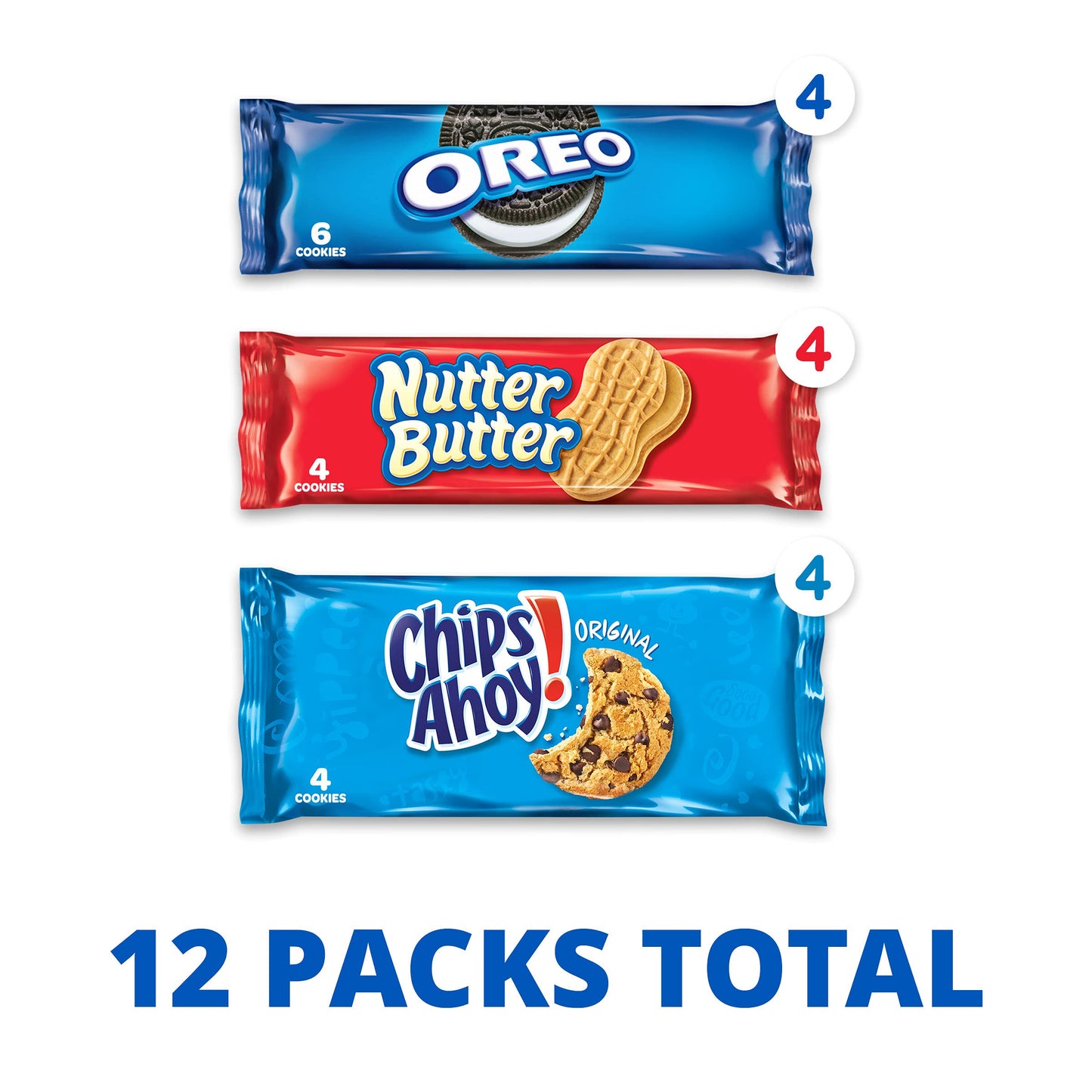 Nabisco 04738 Variety Pack Cookies, Assorted, 1 3/4oz Packs, 12 Packs/Box