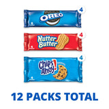 Nabisco 04738 Variety Pack Cookies, Assorted, 1 3/4oz Packs, 12 Packs/Box