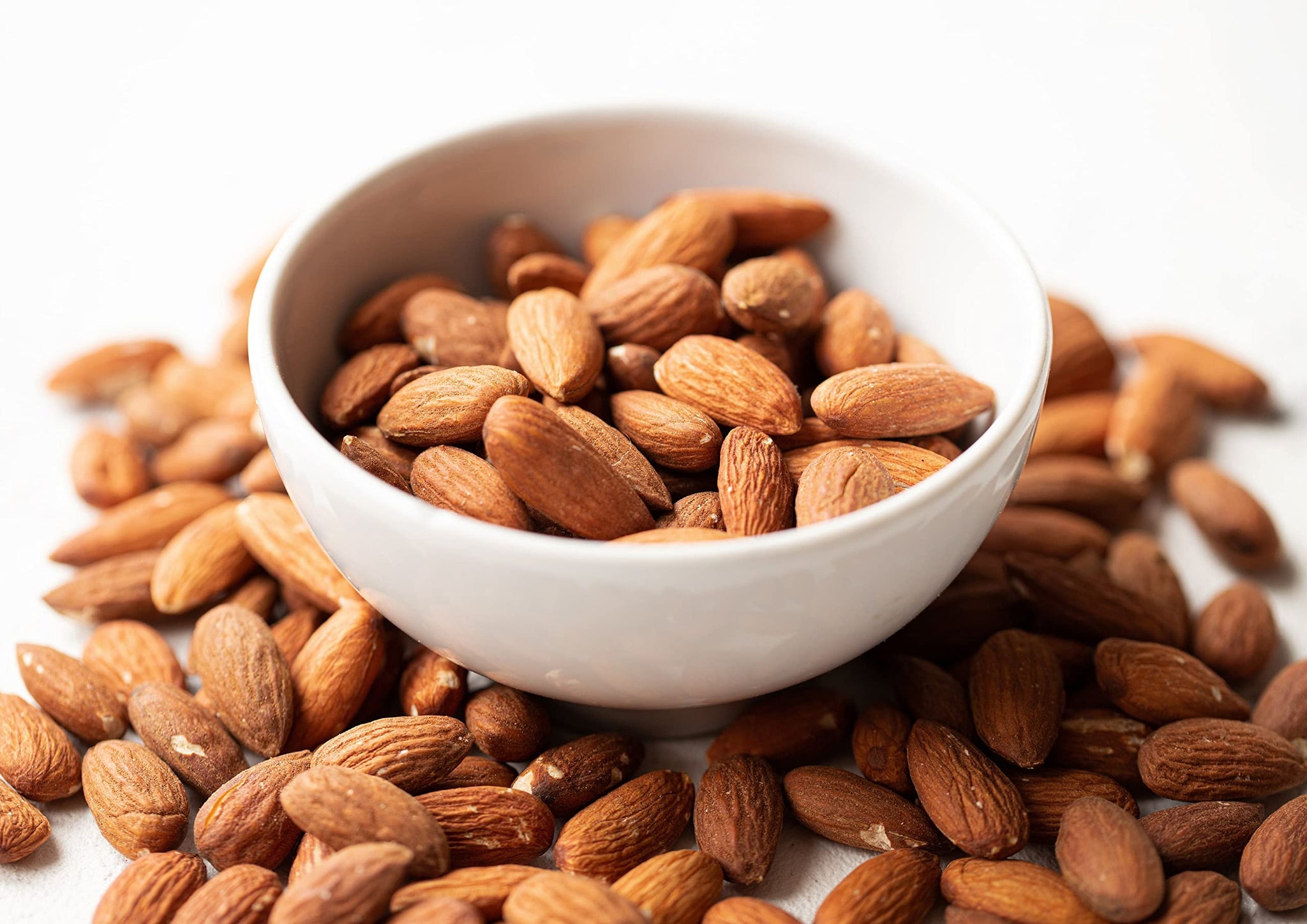 Food to Live Organic Dry Roasted Whole Almonds with Himalayan Salt, 1 Pound Non-GMO, Oven Roasted, Lightly Salted, No Oil Added, Vegan, Kosher. High