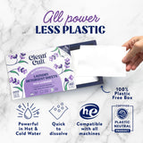 Cleancult Laundry Detergent Sheets - Resealable Box - 3 Stain Fighting Enzymes - Wild Lavender - 60 Loads - Free of Harsh Chemicals - No Mess - No