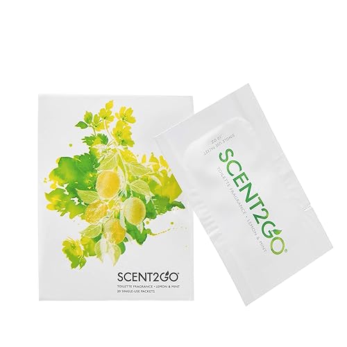 Scent2Go Toilet Odor Eliminator Powder - Before-You-Go Bathroom Deodorizer - Travel Size Single-Use Packets - No Spray, No Bottle, No Leak