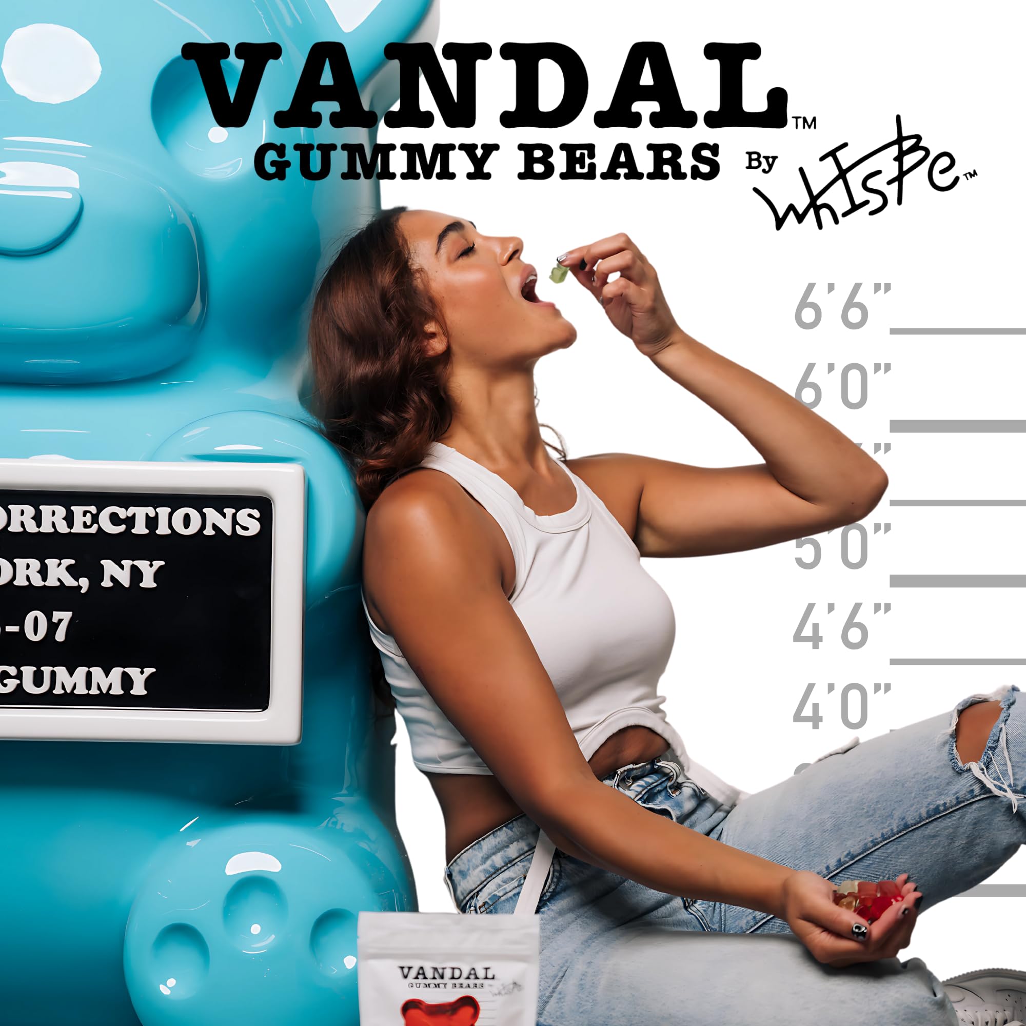 Vandal Gummy Bears by WhIsBe - Gluten-Free, Bold Art-Inspired Candy - Resealable 8 oz. Stand Up Bag | 2 Pack