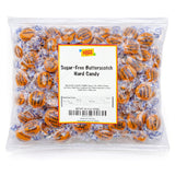 Sugar Free Butterscotch Hard Candy | 1 Lb Bag - Approx. 75 Pieces | Sugarless Candy Individually Wrapped | Old Fashioned Candies for Office Bowls
