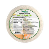 Jayone Premium Rice Paper Spring Roll Wrappers, 22 cm Round Rice Paper Sheets, Gluten Free & GMO Free, 8.81 oz (250 g)