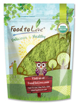 Food to Live Organic Moringa Powder, 8 Ounces - Rich in, Non-GMO, Ground Moringa Oleifera Leaf, Raw, Sun-Dried, Vegan, Bulk, Great for Drinks, Teas