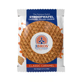 3Bros Stroopwafels, Dutch Caramel-Filled Waffle Cookies, Individually Wrapped, 10 Count, Soft Toasted Outside With Buttery Caramel Filling, Made in