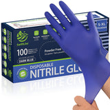 SWIFTLITE Disposable Nitrile Gloves, Food Safe, Latex-Free Powder-Free, Kitchen Rubber Gloves for Cooking, Cleaning and Food Prep (Medium, 100)