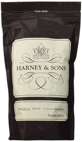 Harney & Sons Bag of Sachets, Green Hot Cinnamon Spice 50 Count