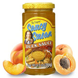 Saucy Susan Peking Duck Sauce 9.5 oz Jar - Sweet & tangy apricot-peach sauce with spices; ideal for glazing, dipping & marinating; great for egg