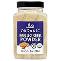 Organic Fenugreek Powder 8oz Jar - Gluten Free, Non-GMO, Methi Powder, Pure, Raw & Natural - Great As A Spice Or Even For Hair Growth by Jiva Organics
