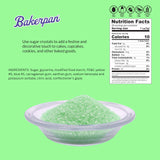 Bakerpan Sugar Sprinkles for Baking - 7 Ounce Mint Green Decorating Sugar Crystals for Cookies, Cake Pops, Ice Cream (Made in USA)