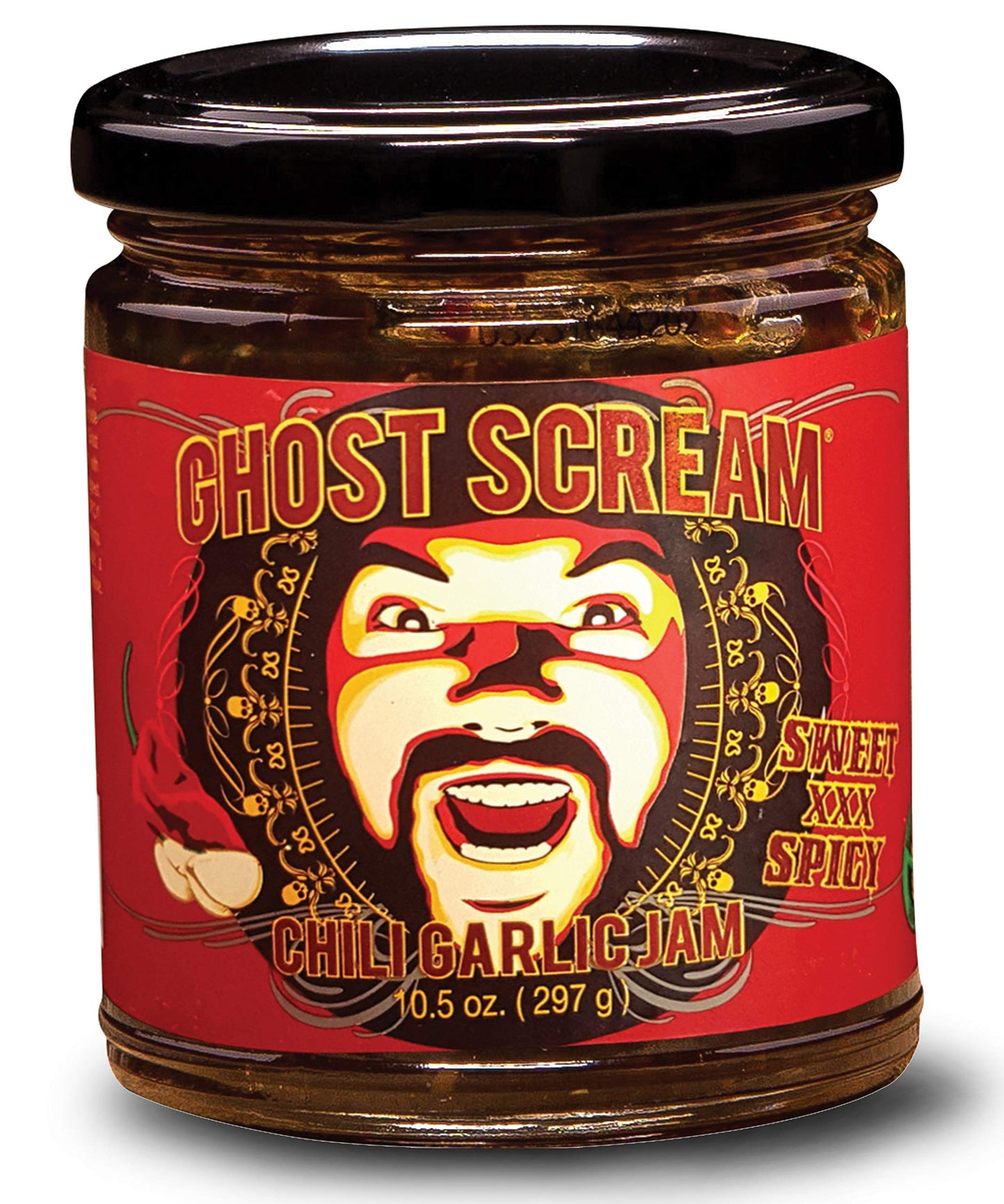 Ghost Scream Hot Sauce - “Chili Garlic Jam” (Sweet, Spicy & Smoky) - This Award Winning Recipe (from a World Renowned Chef) Combines Fresh Ghost Chili