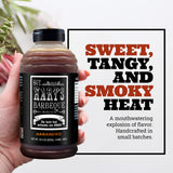 SGT. Hart’s Habanero BBQ Sauce, Spicy Smoky Flavor, 22.04 OZ Bottle, Premium Small Batch Barbecue Sauce for Wings, Chicken, Beef, Pork, Seafood