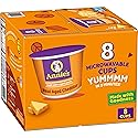 Annie's Real Aged Cheddar with Organic Pasta, Macaroni and Cheese Microwavable Cups, Made with Real Cheese, 8 Ct, 16.08 oz