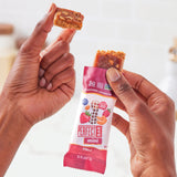 Perfect Bar Mini Protein Bars, PB&J, Gluten Free, Made with Organic Honey, Peanut Butter, Real Fruit, Cookie Dough Texture, Refrigerated, 18 Count