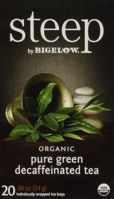 steep by Bigelow Organic Pure Green Tea, 20 Total Tea Bags