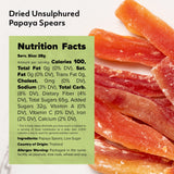 NUTS U.S. - Dried Papaya Spears (Unsulphured) | Low Sugar. Lightly Sugar Coated | No Color Added | Packed in a Resealable Bag (2 LBS)