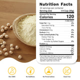 Quay Naturals Organic Chickpea Flour, Garbanzo Bean Flour, 1.5 lb, Non-GMO, Gluten-Free, Vegan. Ideal for Baking, Frying, Flatbreads & Grain-Free